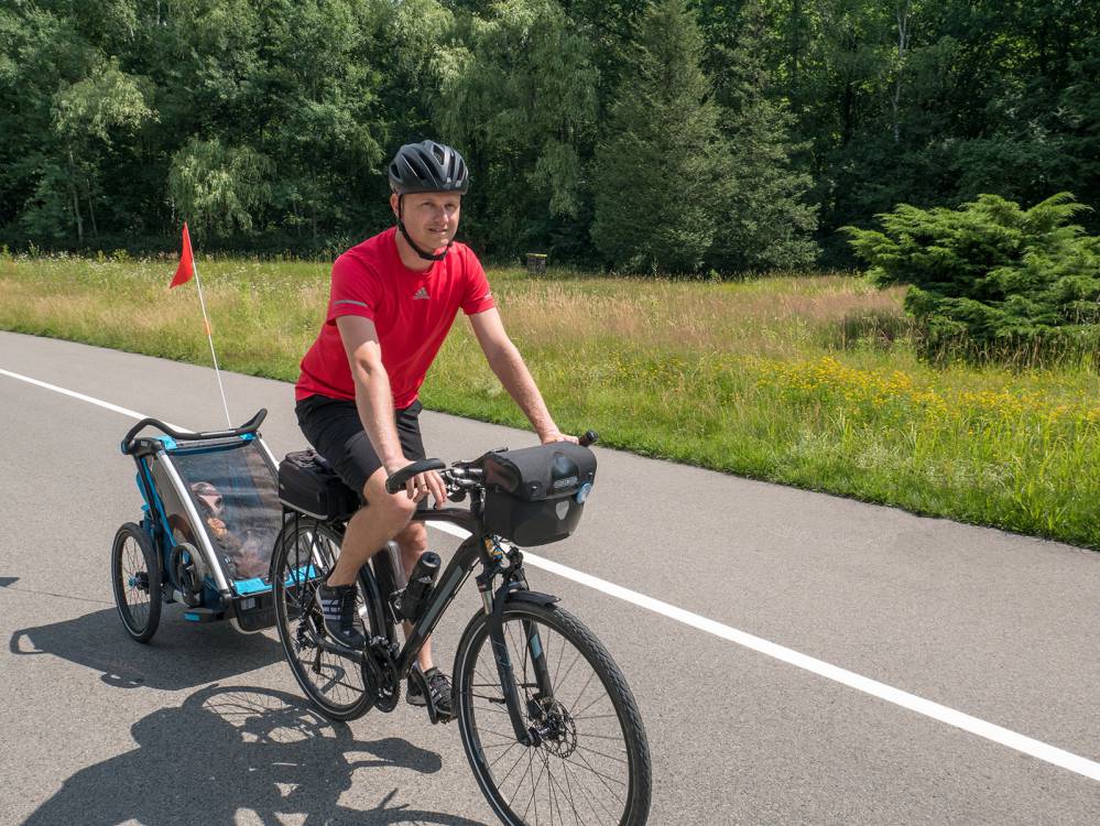 Rowerem z dzieckiem przez Lasy Murckowskie i Dolinę Trzech Stawów