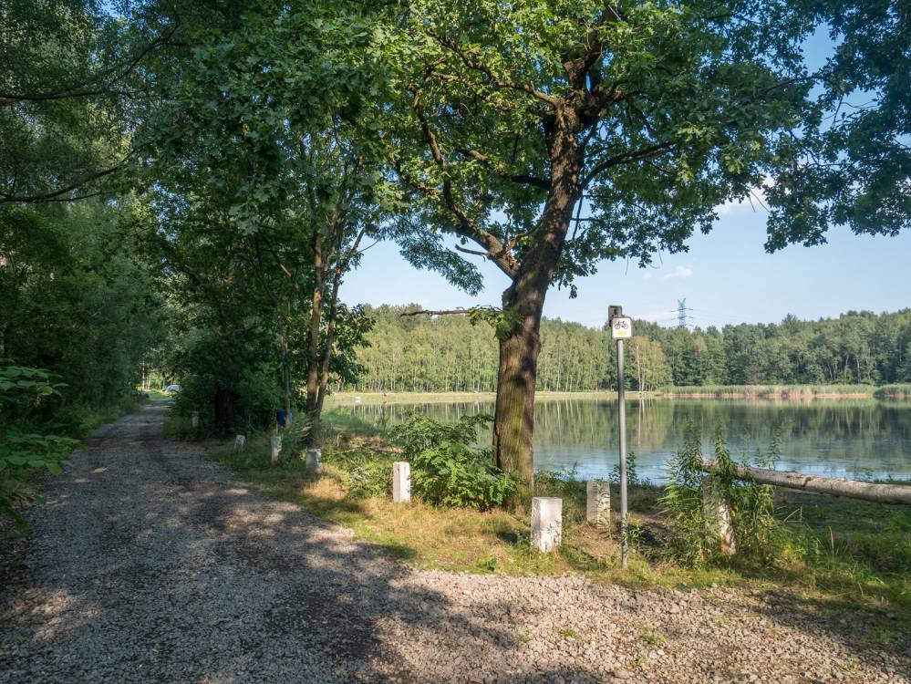 Żółty szlak rowerowy nr 5 w Katowicach