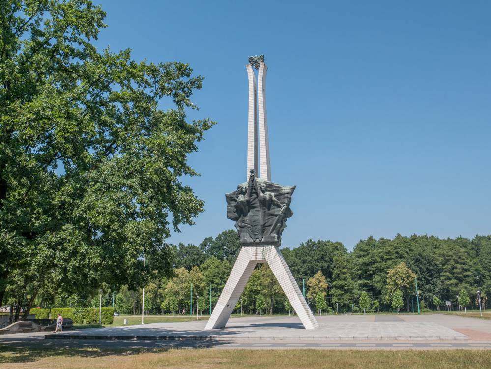 Czerwony szlak rowerowy nr 142 w Tychach